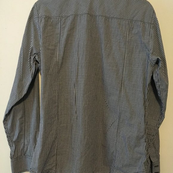 Mens Helix Shirt Western Plaid Size Small Country Button Down Black White Check - Picture 6 of 8